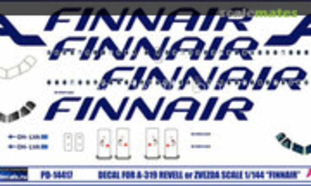 1:144 A319 Finnair (Pas Decals 319-05) 319-05