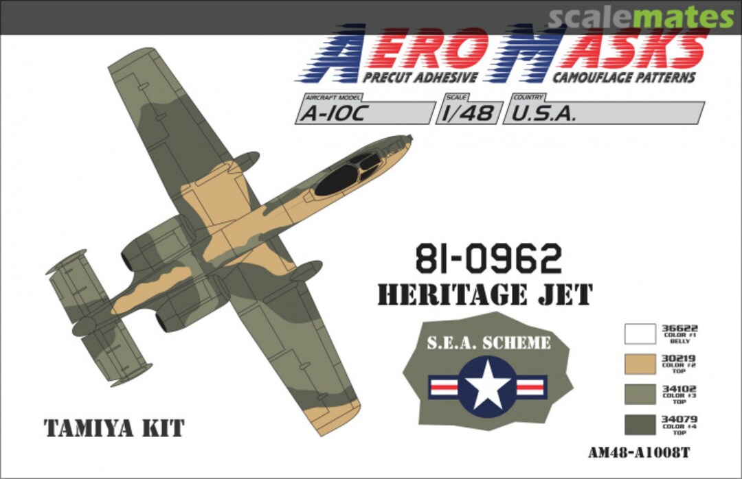 Boxart A-10C USA HERITAGE JET AM48-A1008T AeroMasks Boxart A-10C USA HERITAGE JET AM48-A1008T AeroMasks