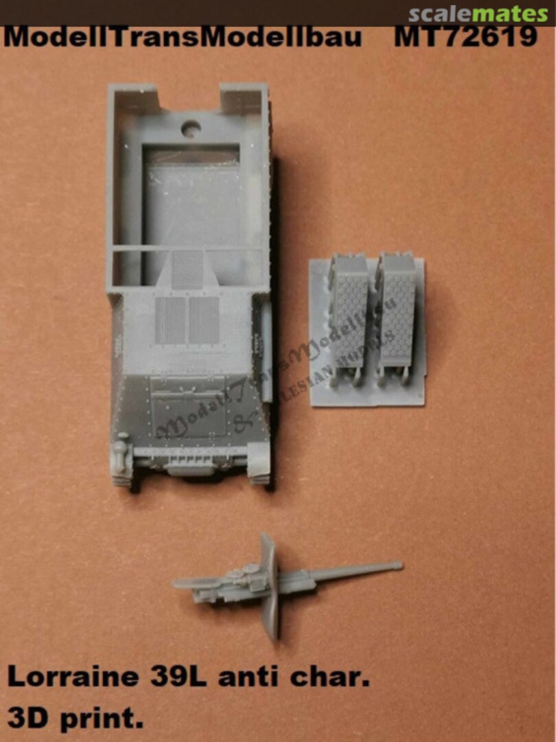 Contents Lorraine 39 anti char. MT72619 Modell Trans Modellbau