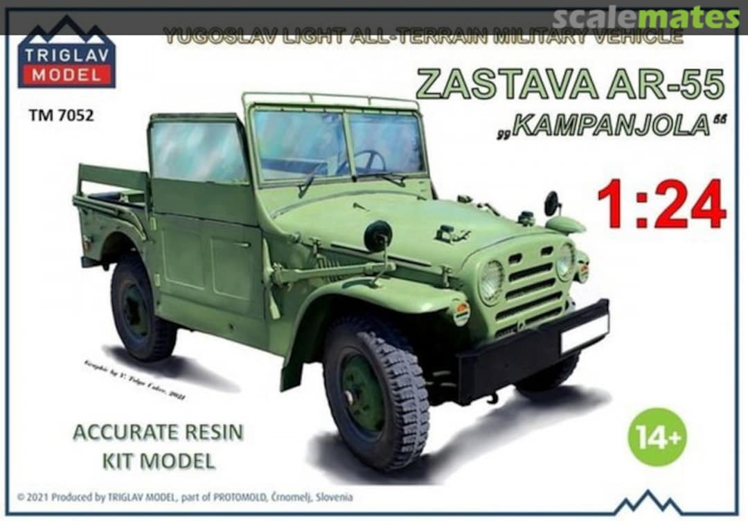 Boxart Zastava AR-55 "Kampanjola" TM 7052 Triglav model Boxart Zastava AR-55 "Kampanjola" TM 7052 Triglav model
