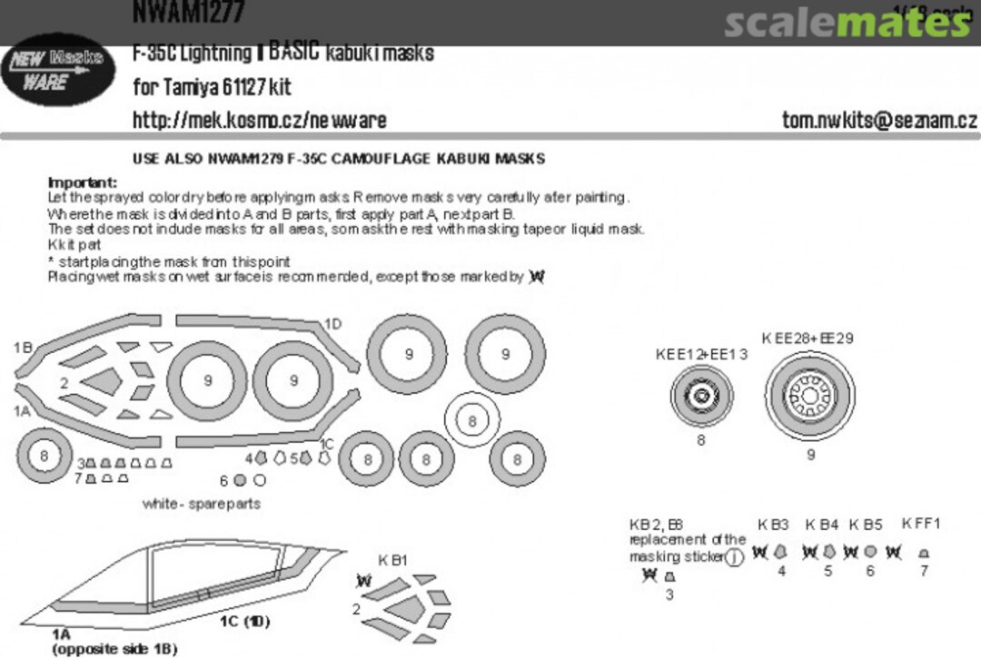 Boxart F-35C Lightning II BASIC kabuki masks NWAM1277 New Ware Boxart F-35C Lightning II BASIC kabuki masks NWAM1277 New Ware