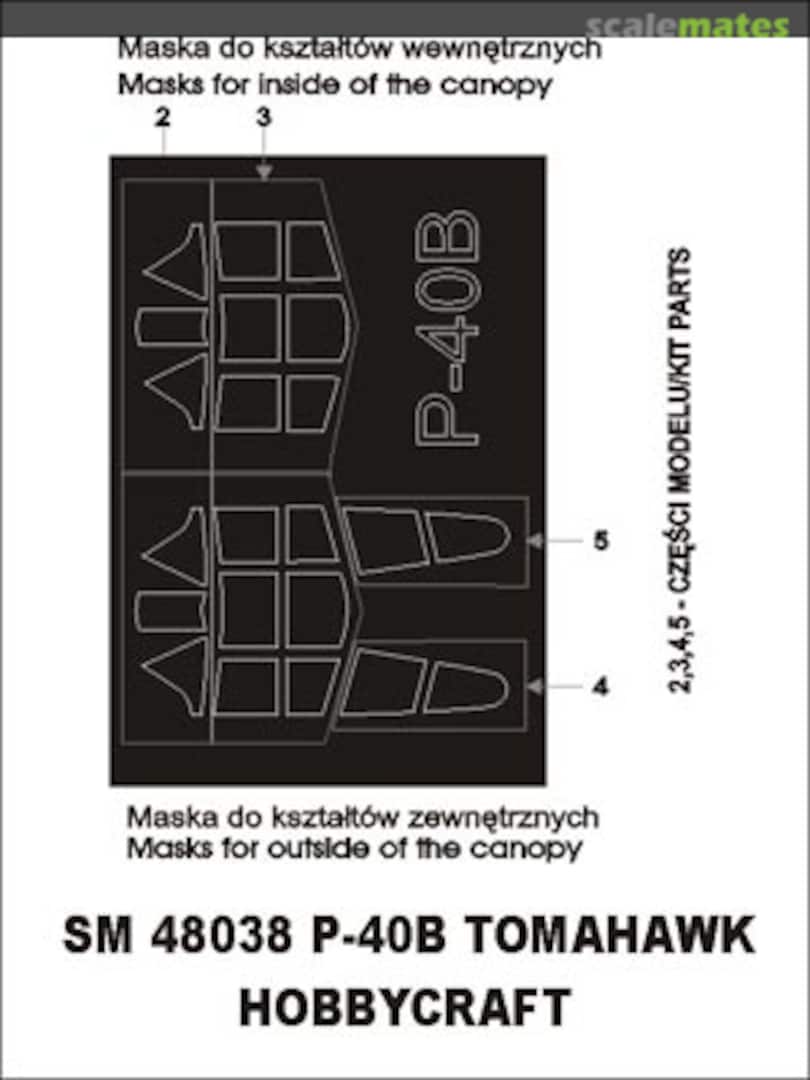 Boxart Curtiss P-40B Tomahawk SM48038 Montex Boxart Curtiss P-40B Tomahawk SM48038 Montex