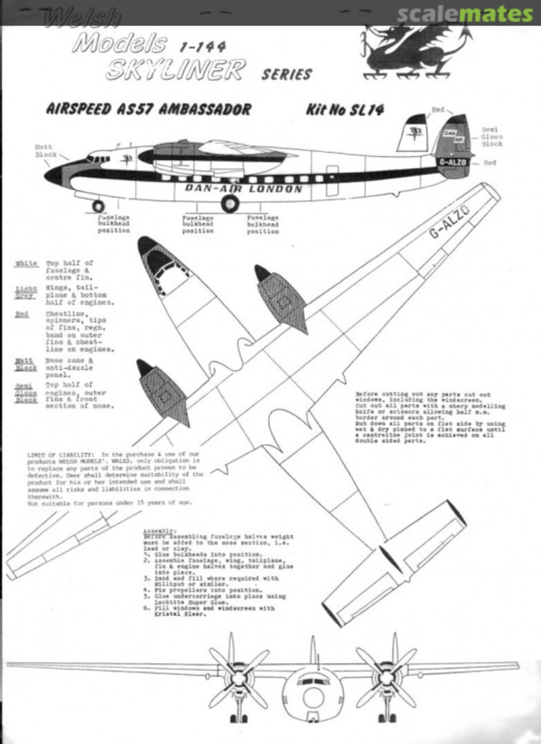 Boxart Airspeed AS57 Ambassador SL014 Welsh Models