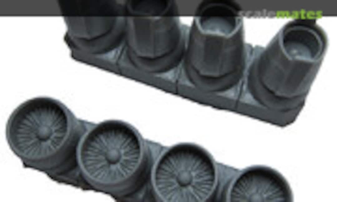 1:144 Ilyushin IL-76 Engines intake + closed reversers exhausts (Bra.Z Models BZ4029) BZ4029