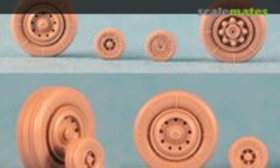 1:48 Rafale B weighted wheels (Royale Resin R106) R106