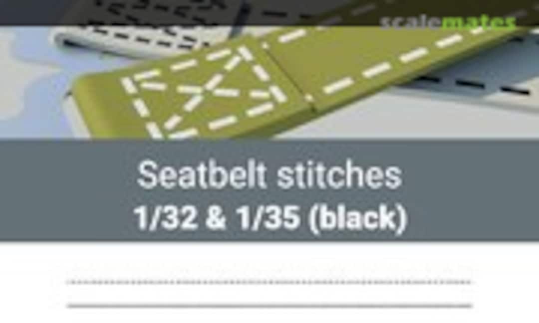 No Seatbelt stitches 1/32 & (black) (ANYZ AN039) AN039
