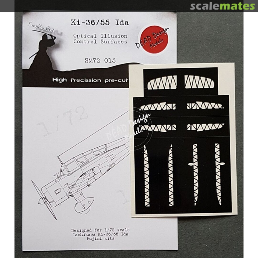 Boxart Tachikawa Ki-36 Ki-55 Ida Control Surfaces SM72015 DEAD Design Models Boxart Tachikawa Ki-36 Ki-55 Ida Control Surfaces SM72015 DEAD Design Models