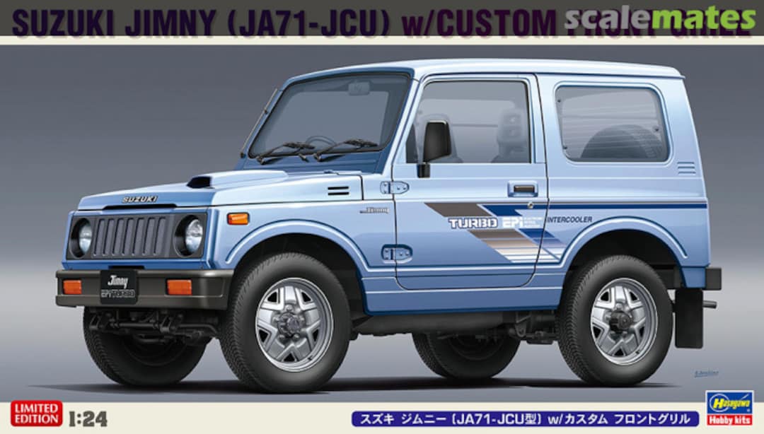 Boxart Suzuki Jimny (JA71-JCU) w/Custom Front Grill 20509 Hasegawa Boxart Suzuki Jimny (JA71-JCU) w/Custom Front Grill 20509 Hasegawa