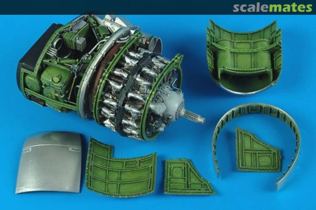 Boxart P-47D Thunderbolt engine set 2167 Aires Boxart P-47D Thunderbolt engine set 2167 Aires