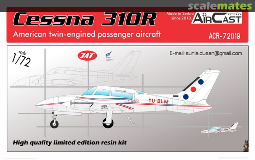 Boxart Cessna 310R ACR-72019a Air Cast Resin