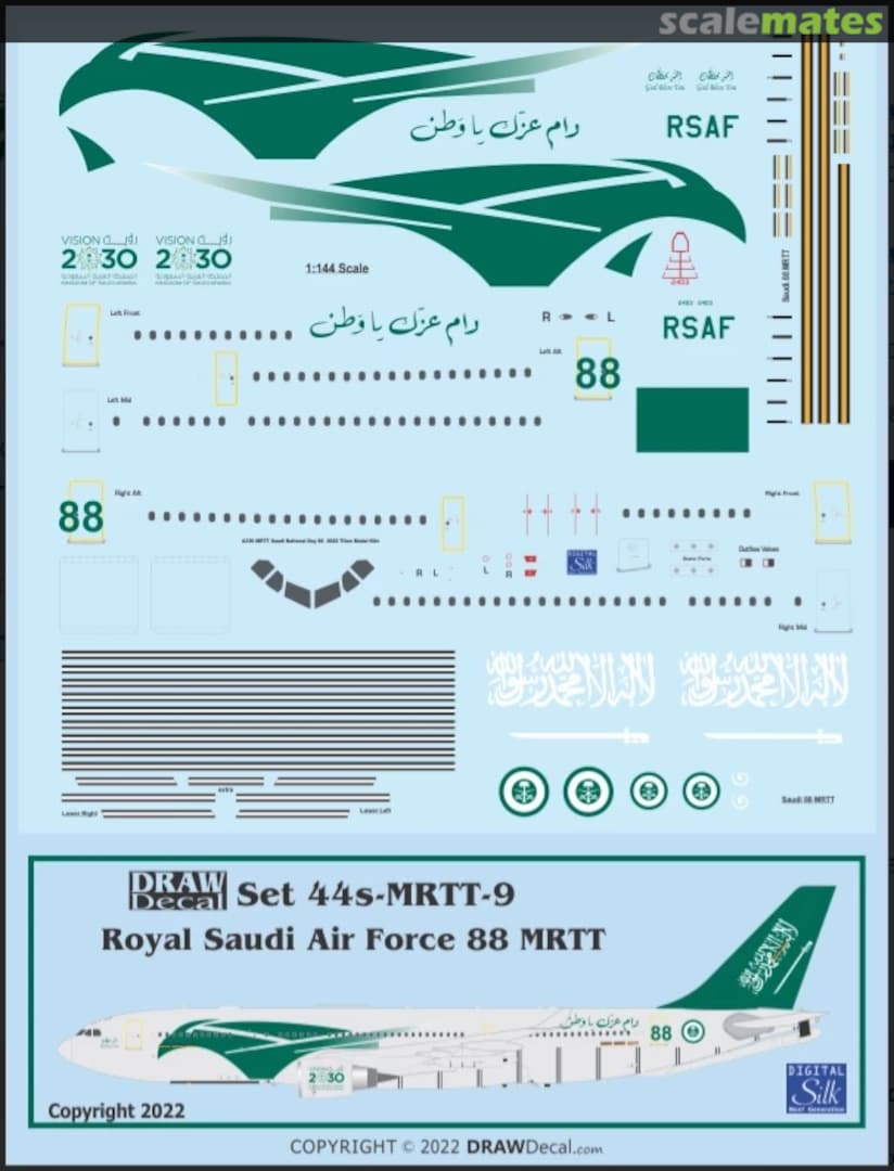 Boxart Royal Saudi Air Force 88th Saudi National Day MRTT 44s-MRTT-9 Draw Decal Boxart Royal Saudi Air Force 88th Saudi National Day MRTT 44s-MRTT-9 Draw Decal