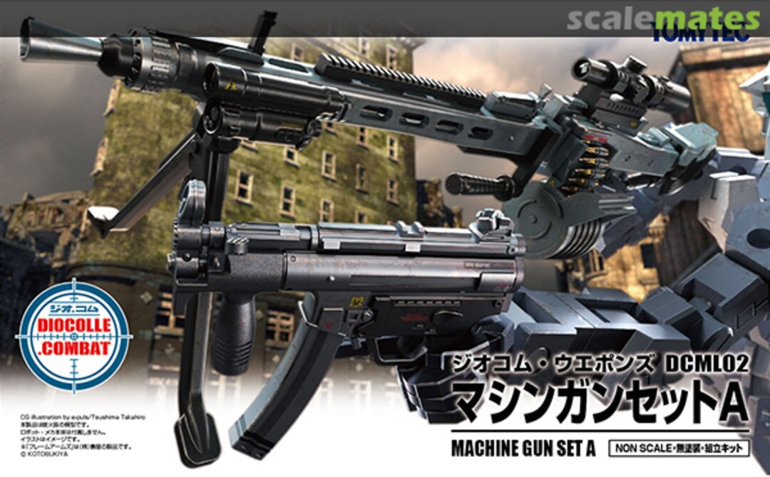 Boxart Machine Gun Set A DCML02 Tomytec Boxart Machine Gun Set A DCML02 Tomytec