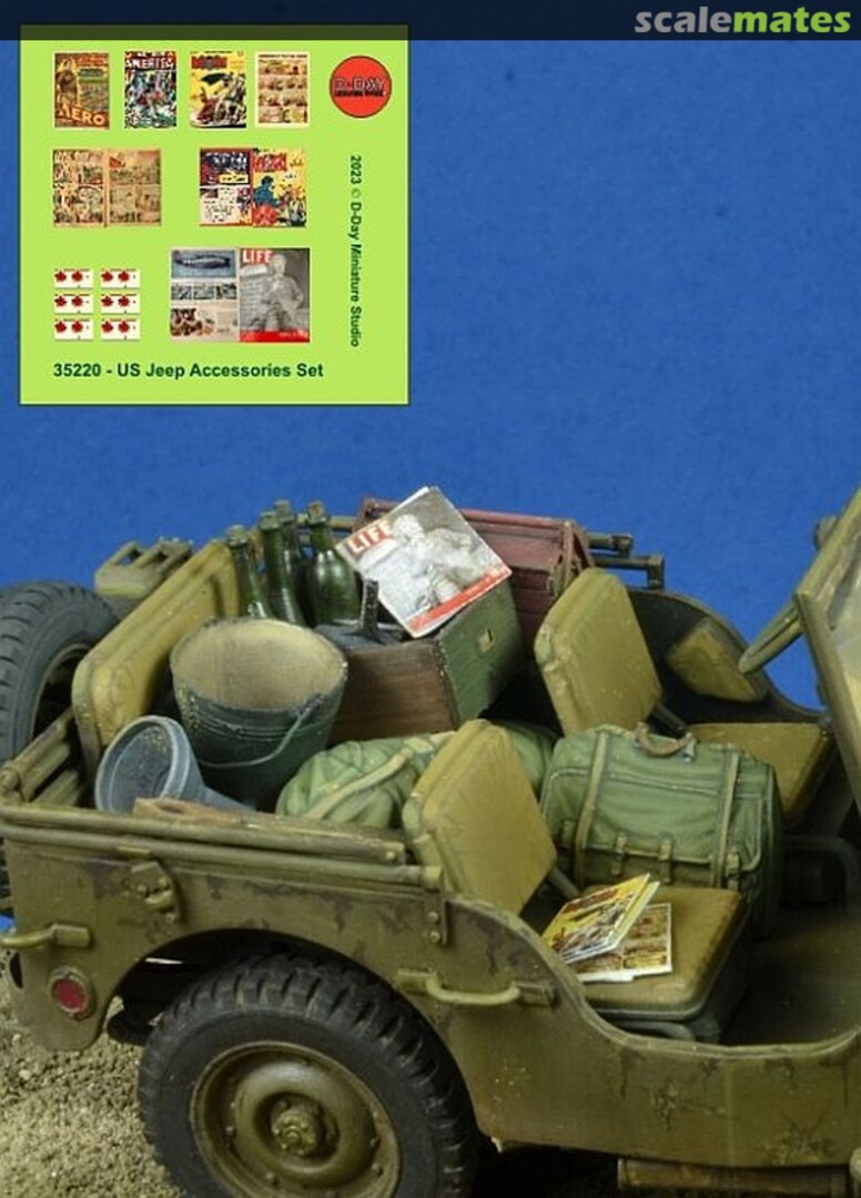 Boxart WWII US Jeep Accessories Set 35220 D-Day Miniature Studio Boxart WWII US Jeep Accessories Set 35220 D-Day Miniature Studio