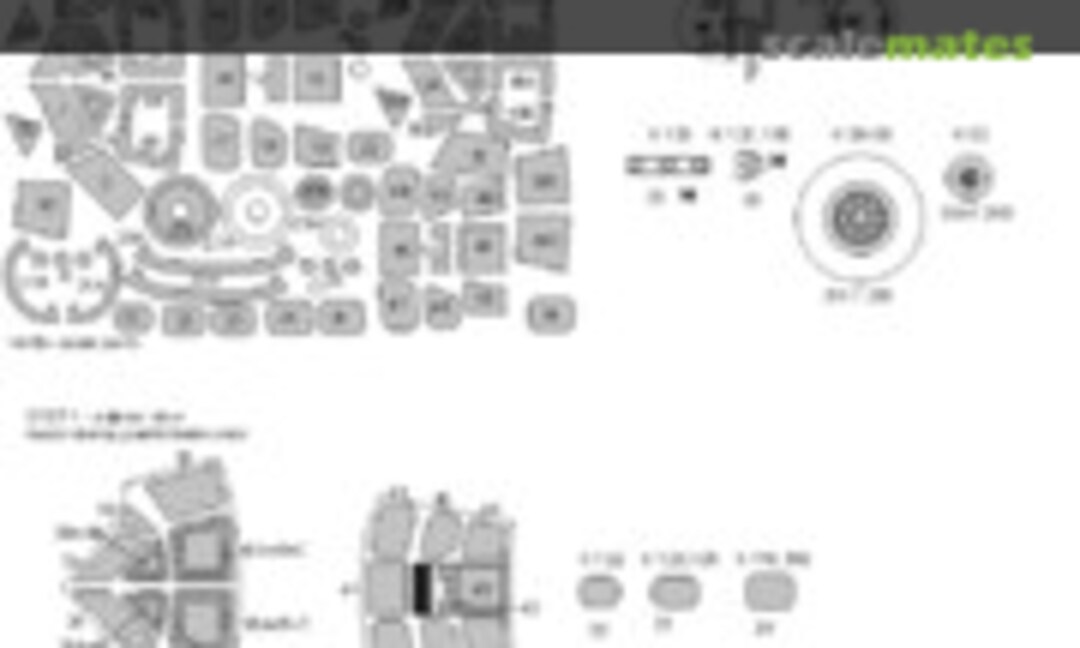 1:48 Lockheed PV-1 Ventura EXPERT kabuki masks (New Ware NWAM1125) NWAM1125