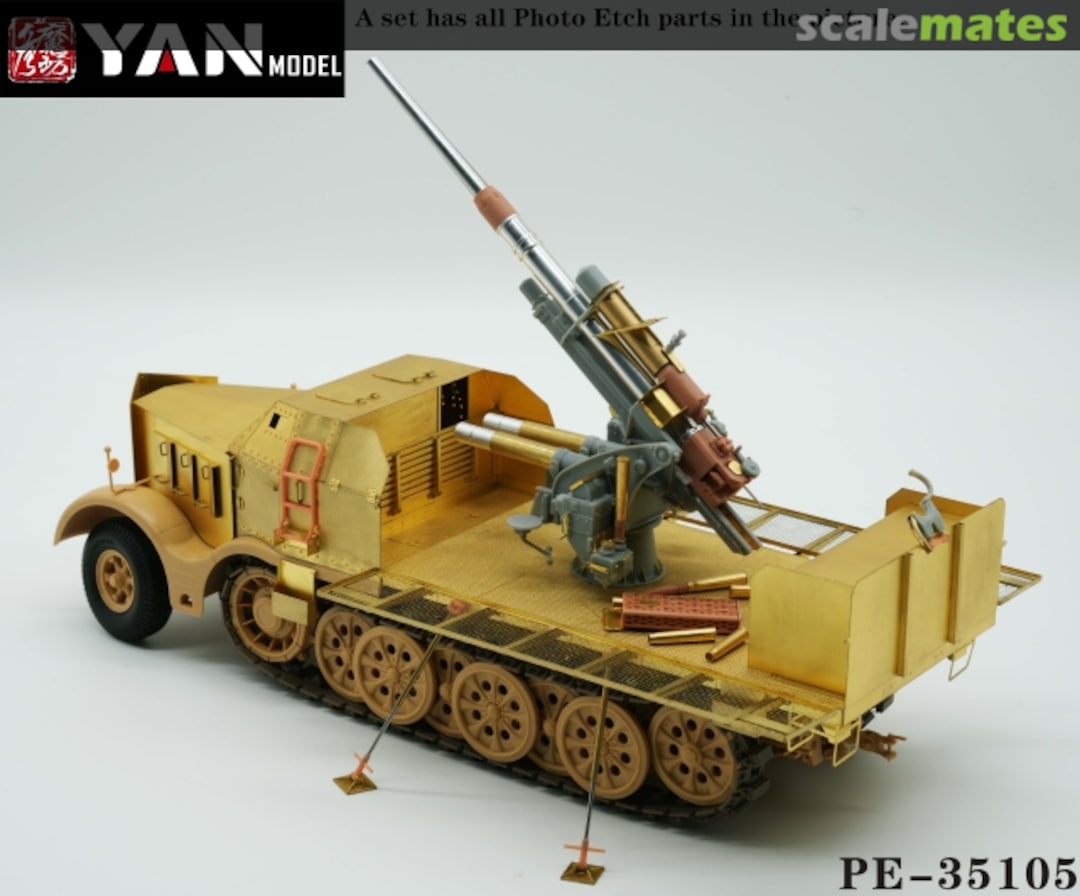 Boxart German 18T FAMO (sd.kfz.9) And 88mm FLAK 37 Super PE Set PE-35105 Yan Model Boxart German 18T FAMO (sd.kfz.9) And 88mm FLAK 37 Super PE Set PE-35105 Yan Model