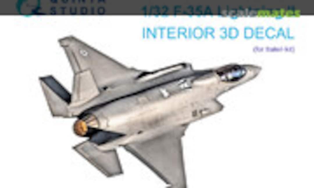 1:32 F-35A Lightning II interior 3D decals (Quinta Studio QD32173) QD32173