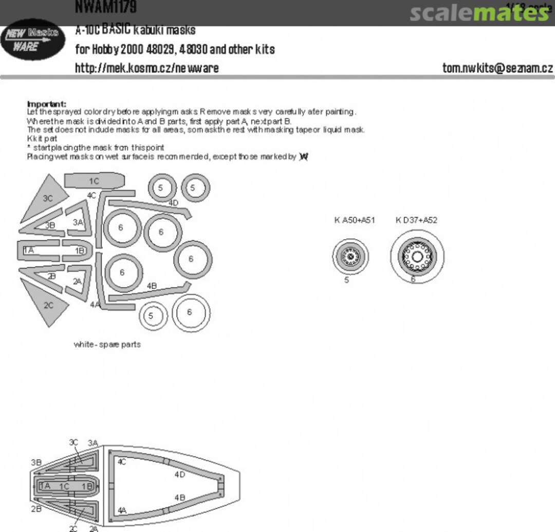 Boxart A-10C BASIC kabuki masks NWAM1179 New Ware Boxart A-10C BASIC kabuki masks NWAM1179 New Ware