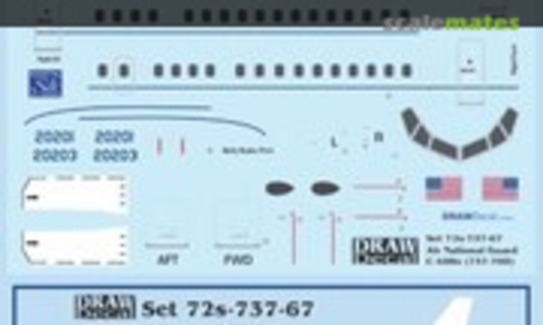 1:72 USAF ANG C-40Bs (Draw Decal 72-737-67) 72-737-67