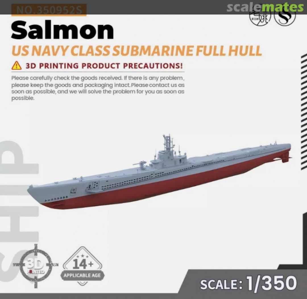Boxart Salmon Class 350952S SSMODEL Boxart Salmon Class 350952S SSMODEL