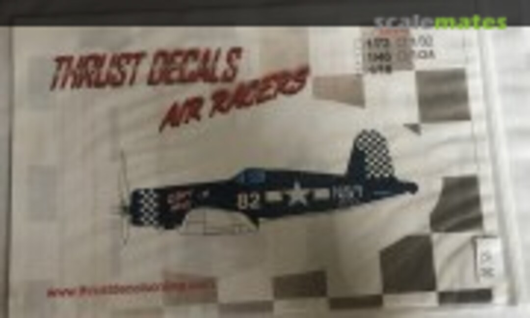 1:72 Wart Hog #82 F4U Racer (Thrust Decals 051) 051