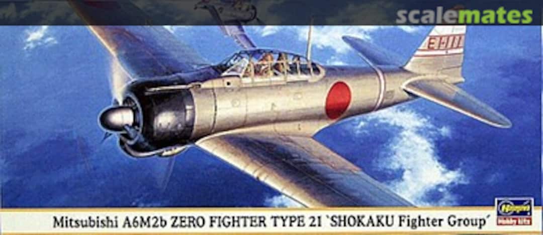 Boxart Mitsubishi A6M2b Zero Fighter Type 21 'Shokaku Fighter Group' 00616 Hasegawa Boxart Mitsubishi A6M2b Zero Fighter Type 21 'Shokaku Fighter Group' 00616 Hasegawa
