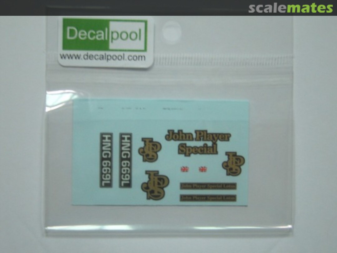 Boxart Lotus Europa John Player Special Team DP052 Decalpool Boxart Lotus Europa John Player Special Team DP052 Decalpool