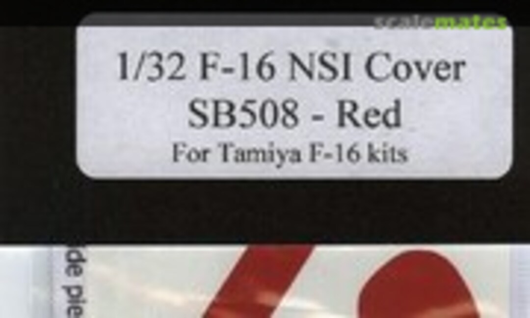 1:32 Red F-16 Falcon NSI (Small Mouth) Cover (Steel Beach 33008) 33008