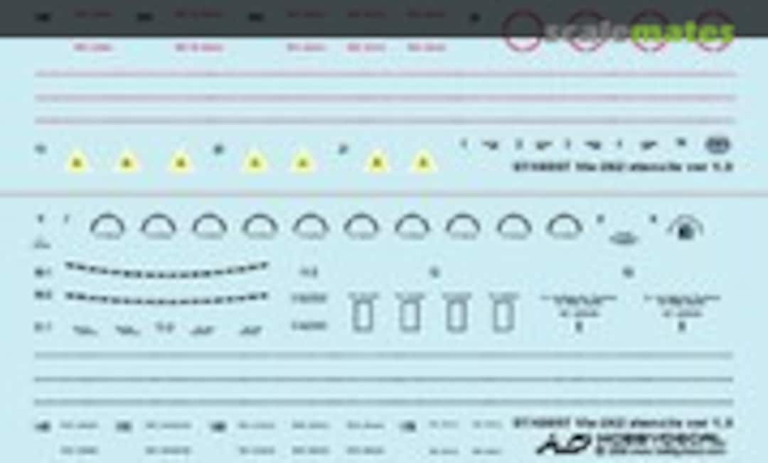 1:48 Me-262 Stencils Ver 1.0 (HobbyDecal ST48007V1) ST48007V1