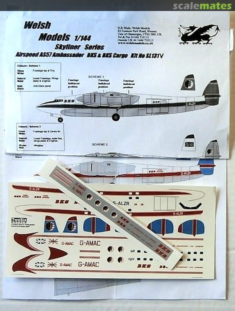 Boxart Airspeed AS57 Ambassador SL131V Welsh Models
