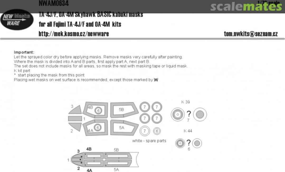 Boxart TA-4J/F, OA-4M Skyhawk BASIC kabuki masks NWAM0634 New Ware Boxart TA-4J/F, OA-4M Skyhawk BASIC kabuki masks NWAM0634 New Ware