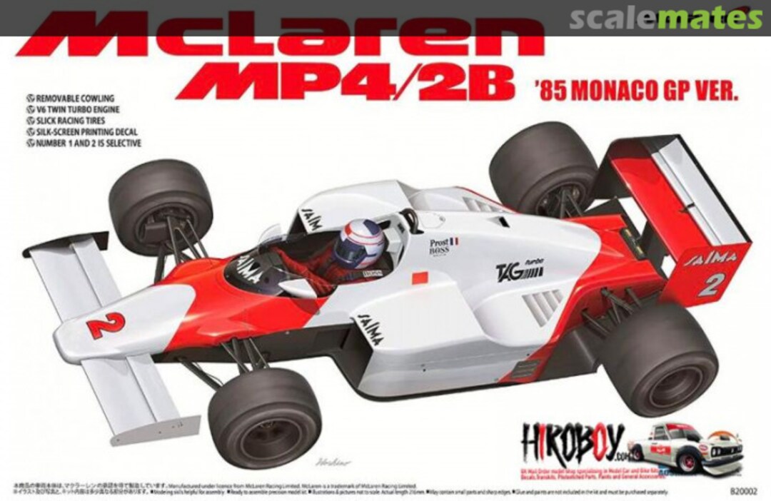 Boxart McLaren MP4/2B BX20001 Beemax Model Kits
