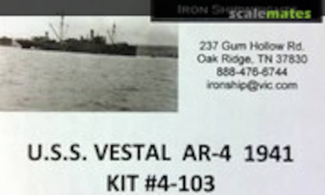 1:350 U.S.S. Vestal AR-4 1941 (Iron Shipwrights 4-103) 4-103