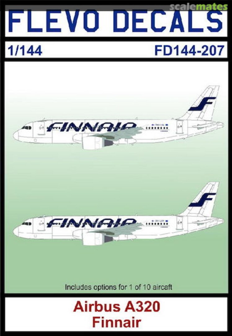 Boxart Airbus A320 Finnair FD144-207 Flevo Decals Boxart Airbus A320 Finnair FD144-207 Flevo Decals
