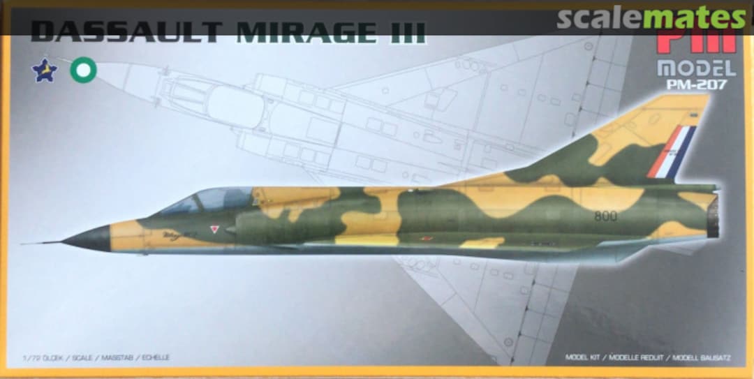 Boxart Dassault Mirage III PM-207 PM Model Boxart Dassault Mirage III PM-207 PM Model