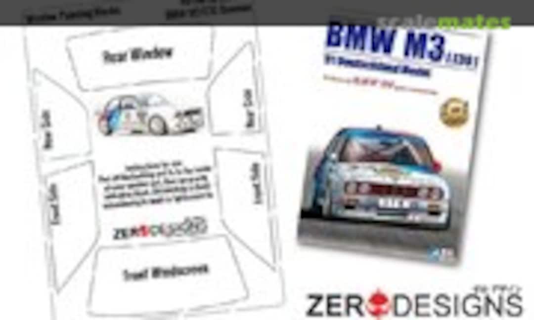 1:24 BMW M3 E30 window painting masks (Zerodesigns ZD-WM-0008)