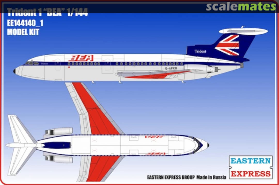 Boxart Hawker-Siddeley Trident 1c HS-121 BEA EE144140_1 Eastern Express