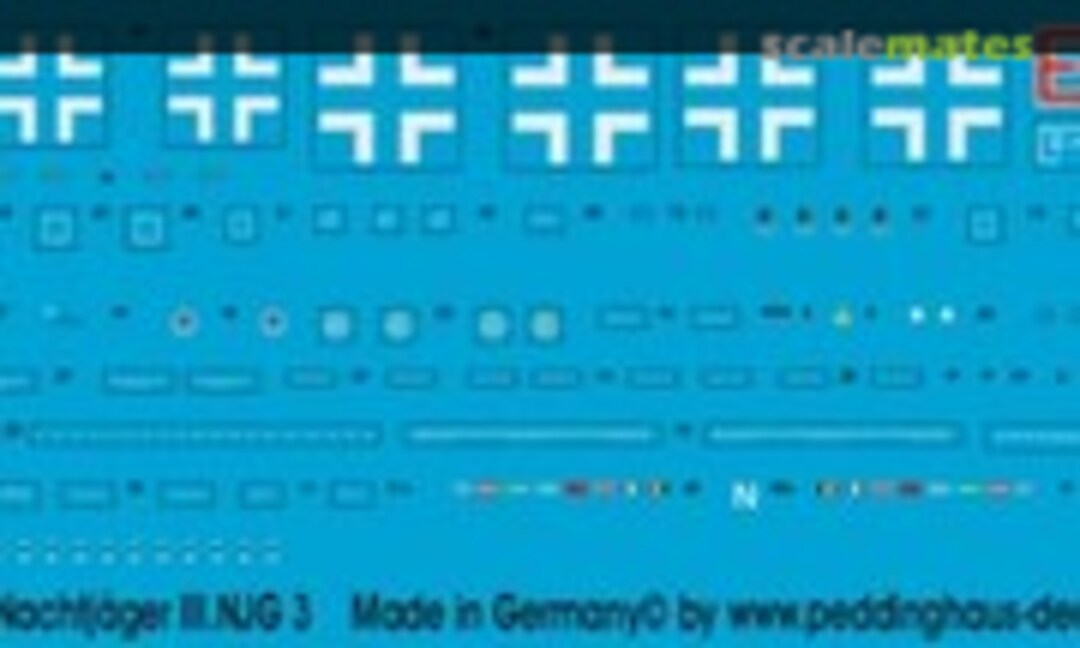 1:72 Bf 110 E Nachtjäger III./ NJG 3 (Peddinghaus-Decals EP 2616) EP 2616