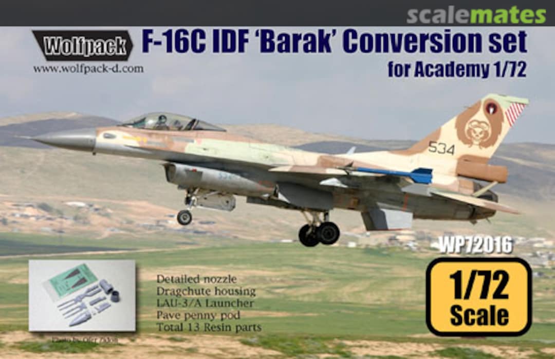 Boxart F-16C Block 40 IDF 'Barak' Conversion Set WP72016 Wolfpack Boxart F-16C Block 40 IDF 'Barak' Conversion Set WP72016 Wolfpack