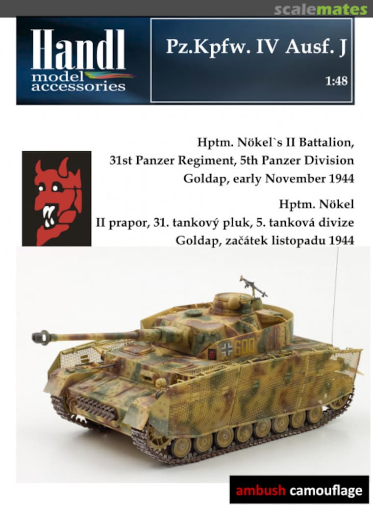 Boxart Pz.Kpfw. IV Ausf. J - Hptm. Nökel 001048 Handl Boxart Pz.Kpfw. IV Ausf. J - Hptm. Nökel 001048 Handl