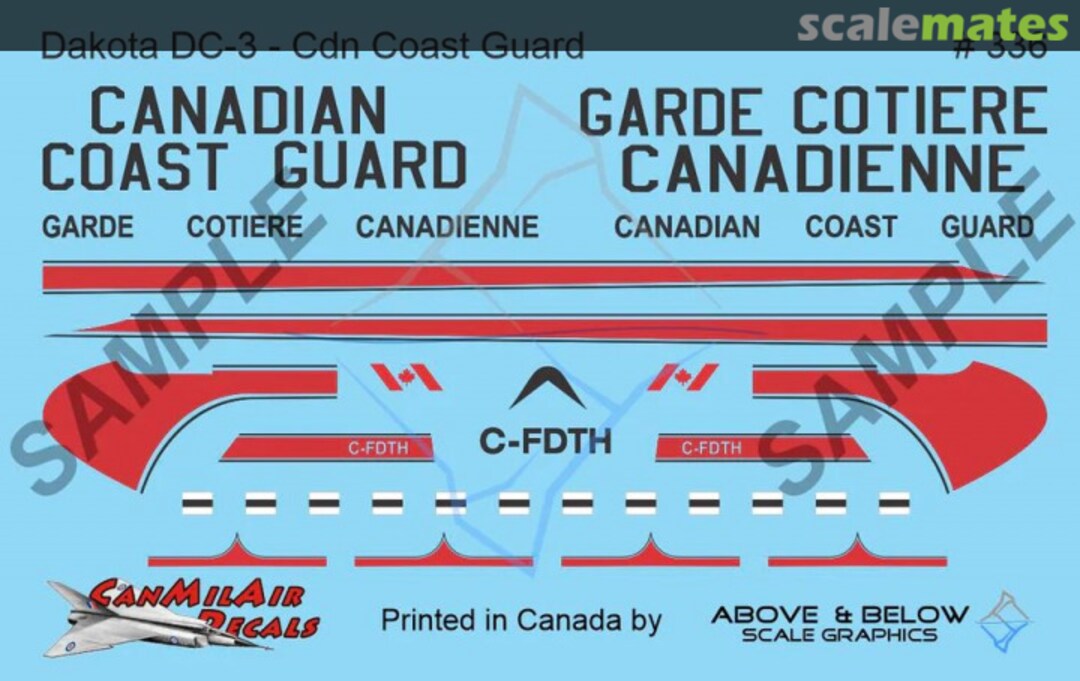 Boxart Douglas Dakota DC-3 336 Above & Below Graphics Boxart Douglas Dakota DC-3 336 Above & Below Graphics