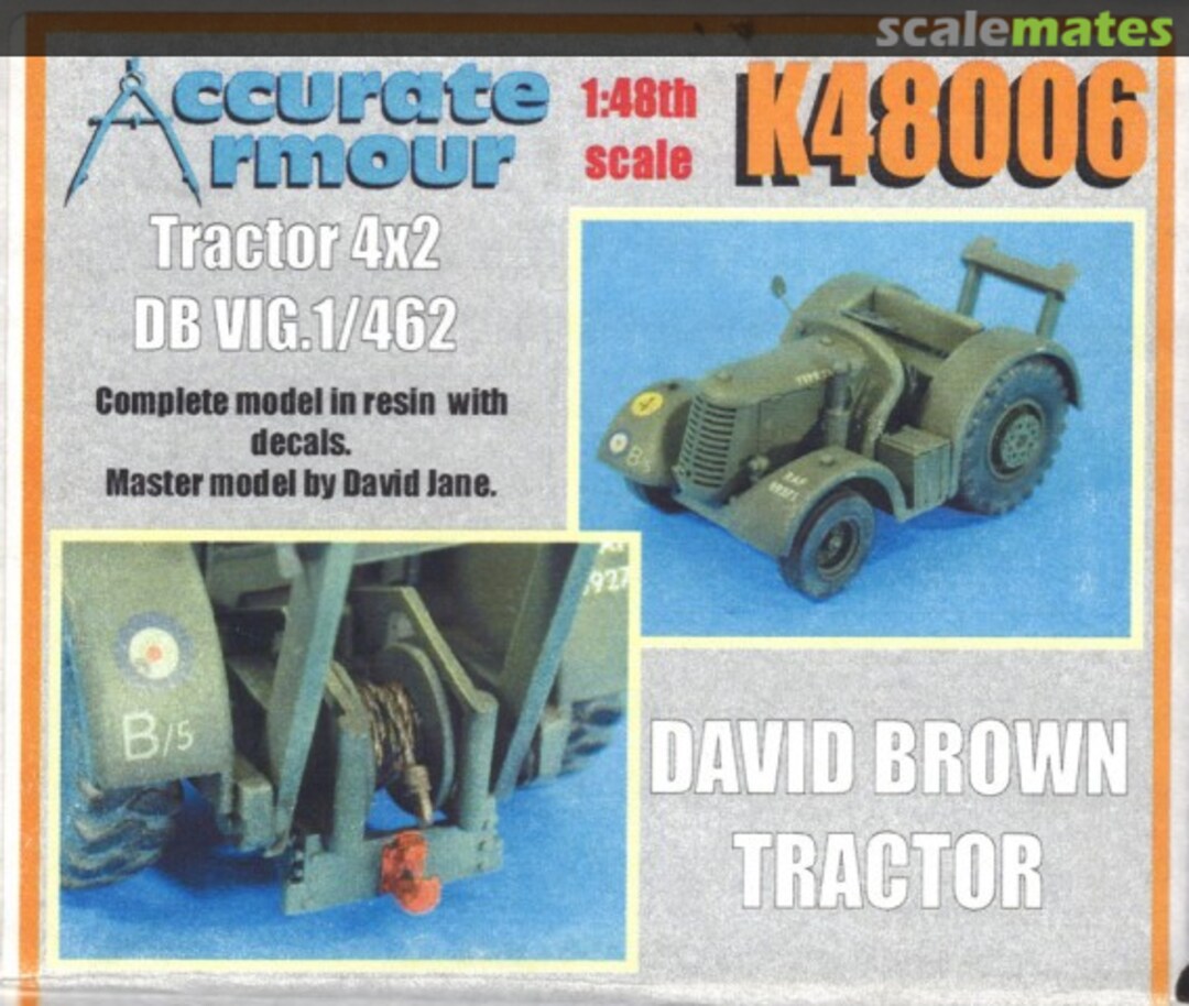Boxart David Brown Tractor WW2 K48006 Accurate Armour Boxart David Brown Tractor WW2 K48006 Accurate Armour