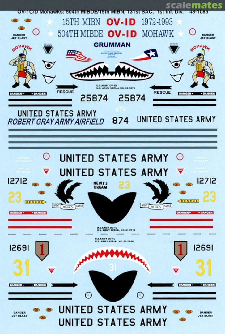 Boxart OV-1C/D Mohawks 48-1085 SuperScale International Boxart OV-1C/D Mohawks 48-1085 SuperScale International