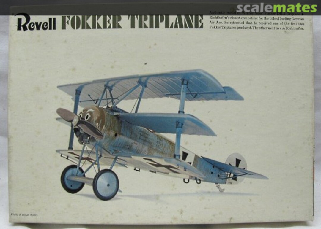 Boxart Fokker Triplane H-292-150 Revell Boxart Fokker Triplane H-292-150 Revell
