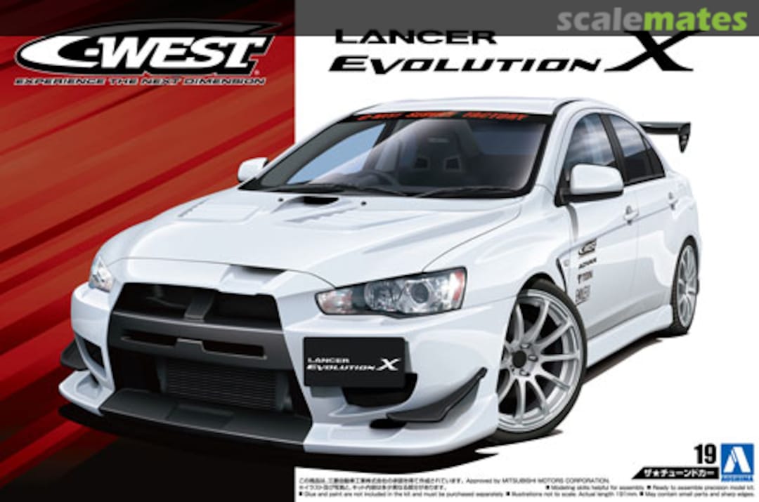 Boxart C-West CZ4A Lancer Evolution X '07 (Mitsubishi) 053201 Aoshima Boxart C-West CZ4A Lancer Evolution X '07 (Mitsubishi) 053201 Aoshima