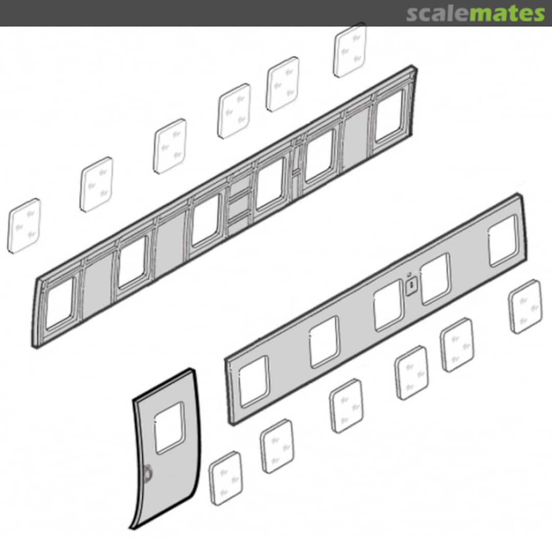 Boxart Mil Mi-8 Hip - Square Windows Set TC72107 HELI Resin Kits Boxart Mil Mi-8 Hip - Square Windows Set TC72107 HELI Resin Kits