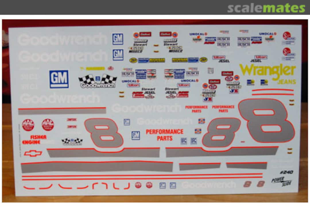 Boxart #8 Goodwrench PS-240 Powerslide Decals Boxart #8 Goodwrench PS-240 Powerslide Decals