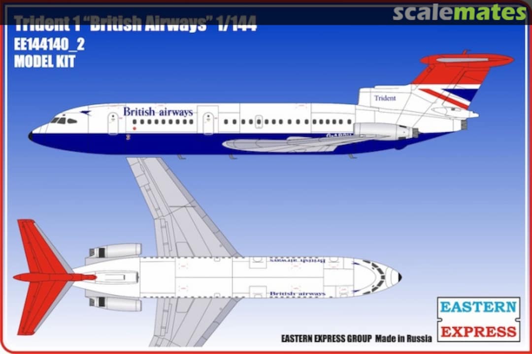 Boxart Hawker-Siddeley Trident 1c BRITISH AIRWAYS EE144140_2 Eastern Express Boxart Hawker-Siddeley Trident 1c BRITISH AIRWAYS EE144140_2 Eastern Express