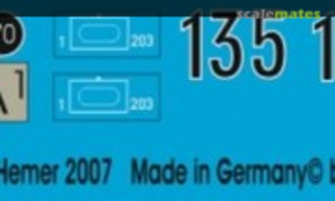 1:16 Leopard A6 Pz Bat 203 Hemer 2007 (Peddinghaus-Decals EP 1832) EP 1832