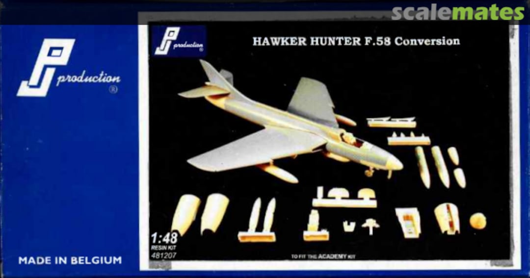 Boxart Hawker Hunter F.58 Conversion 481207 PJ Production Boxart Hawker Hunter F.58 Conversion 481207 PJ Production