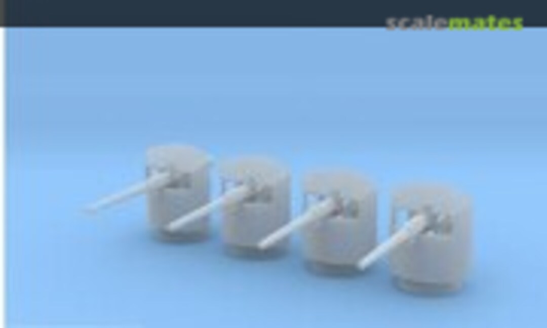1:100 Italian 120 mm (4.7 in)/40 gun SET x4 (diStefan 3Dprint )